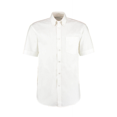 Kustom Kit Férfi rövid ujjú Ing Kustom Kit Classic Fit Premium Oxford Shirt SSL 2XL, Fehér