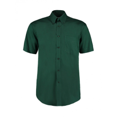 Kustom Kit Férfi rövid ujjú Ing Kustom Kit Classic Fit Premium Oxford Shirt SSL M, Sötétzöld