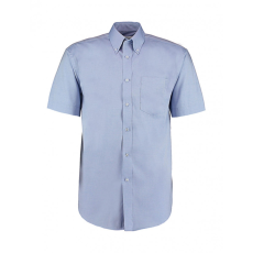 Kustom Kit Férfi rövid ujjú Ing Kustom Kit Classic Fit Premium Oxford Shirt SSL XS, Világos kék