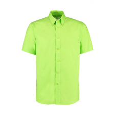 Kustom Kit Férfi rövid ujjú Ing Kustom Kit Classic Fit Workforce Shirt 2XL, Lime zöld férfi ing