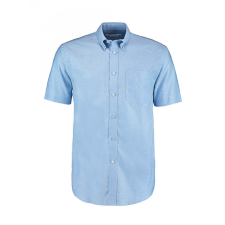 Kustom Kit Férfi rövid ujjú Ing Kustom Kit Classic Fit Workwear Oxford Shirt SSL XS, Világos kék férfi ing