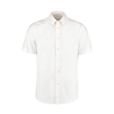 Kustom Kit Férfi rövid ujjú Ing Kustom Kit Tailored Fit City Shirt SSL 2XL (47cm), Fehér