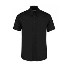 Kustom Kit Férfi rövid ujjú Ing Kustom Kit Tailored Fit Premium Oxford Shirt SSL 2XL, Fekete