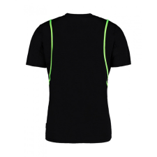 Kustom Kit Férfi rövid ujjú póló Kustom Kit Regular Fit Cooltex Contrast Tee L, Fekete/Fluorescent Lime zöld férfi póló