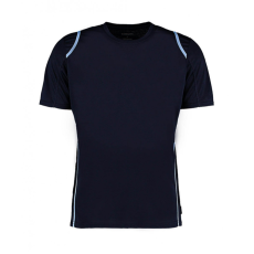 Kustom Kit Férfi rövid ujjú póló Kustom Kit Regular Fit Cooltex Contrast Tee XS, Sötétkék navy/világos kék