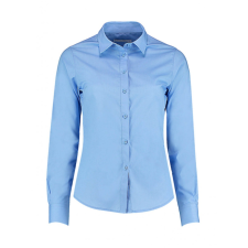 Kustom Kit Női hosszú ujjú blúz Kustom Kit Women&#039;s Tailored Fit Poplin Shirt 2XL, Világos kék blúz