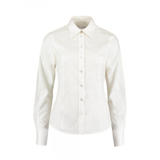 Kustom Kit Női hosszú ujjú blúz Kustom Kit Women's Tailored Fit Premium Oxford Shirt 3XL, Fehér