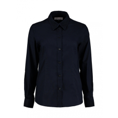 Kustom Kit Női hosszú ujjú blúz Kustom Kit Women's Tailored Fit Workwear Oxford Shirt 3XL (20), French Sötétkék (navy)