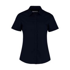Kustom Kit Női rövid ujjú blúz Kustom Kit Women's Tailored Fit Poplin Shirt SSL 3XL, Sötét Sötétkék (navy)
