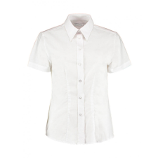 Kustom Kit Női rövid ujjú blúz Kustom Kit Women&#039;s Tailored Fit Workwear Oxford Shirt SSL 2XL (18), Fehér blúz