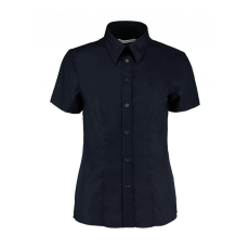 Kustom Kit Női rövid ujjú blúz Kustom Kit Women's Tailored Fit Workwear Oxford Shirt SSL XS (8), French Sötétkék (navy)