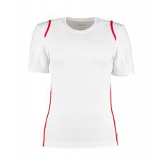 Kustom Kit Női rövid ujjú póló Kustom Kit Women's Regular Fit Cooltex Contrast Tee XS, Fehér/Piros