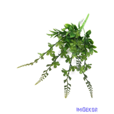  Kúszó kis művirágos műzöld csokor 44cm - Zöld dekorációs kellék