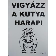  Kutya Harap Tábla Fém A/4 (többféle) kutyafelszerelés