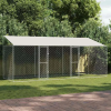  Kutya ketrec tetővel Ezüst 600 x 200 x 256 cm Acél és PE