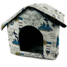  Kutya, macska házikó (XL méret) - Tengerész szállítóbox, fekhely kutyáknak