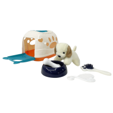  Kutya utazótáskában játékfigura