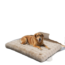  Kutyaágy, puha plüss anyag, vízálló és mosható, 3XL130x110x12cm bézs szállítóbox, fekhely kutyáknak