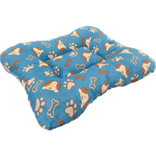 Kutyafekhely mintás vászon kutya tappanccsal türkizkék Sz:40 cm - H:50 cm szállítóbox, fekhely kutyáknak