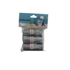  Kutyapiszokzacskó 3 tekercses — mancs mintás kutyafelszerelés