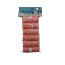  Kutyapiszokzacskó 6 tekercses – mancs mintás kutyafelszerelés