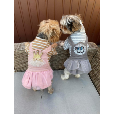  Kutyaruha - Cuki tüllszoknyás ruha - két színben - XS - szürke kutyaruha