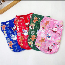  Kutyaruha - Karácsonyi trikók 3 színben pórázakasztóval - S - rózsaszín kutyaruha