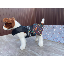  Kutyaruha - Könnyű, hálós anyagú trikó, hátul stílusos kistáskával - fekete színben - 3XL kutyaruha