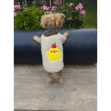  Kutyaruha - Kutyamellény - csibe mintával - S kutyaruha