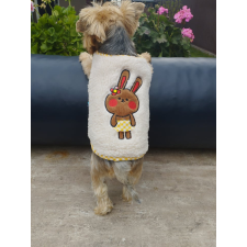  Kutyaruha - Kutyamellény - nyuszi mintával - L kutyaruha