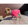  Kutyaruha - Kutyapulóver - Kutyapulcsi - Garbós, póráz akasztóval - kétféle színben - S - rózsaszín