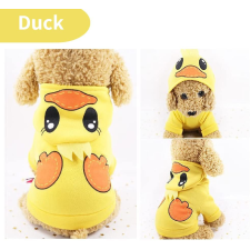  Kutyaruha - Kutyapulóver - Kutyapulcsi - Kacsa mintás, kapucnis - M kutyaruha