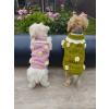  Kutyaruha - Kutyapulóver - kutyapulcsi - kutyamellény - Kötött virág mintás - 2 választható színben - S - zöld