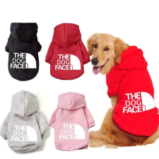  Kutyaruha - Kutyapulóver - Kutyapulcsi - The Dog Face, stílusos, Kapucnis - Többféle színben - M - szürke kutyaruha