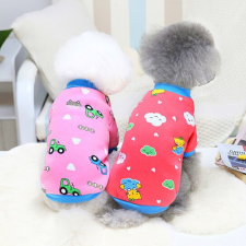  Kutyaruha - Kutyapulóver - Kutyapulcsi - Traktoros és Felhős cica mintával - XL - traktoros kutyaruha