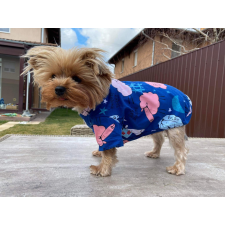  Kutyaruha - Pamut póló sötétkék színben, bárányos mintával - S kutyaruha