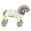  Kutyaruha - Puha és meleg overál - overall - Kezeslábas - Smiley mintával , kényelmes és stílusos - XL - fehér