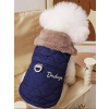  Kutyaruha - Szőrmés bélelt mellény - M - kék