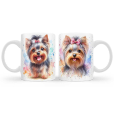  Kutyás bögre, Yorkshire Terrier, masnis bögrék, csészék