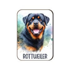 Kutyás fa hűtőmágnes, Rottweiler hűtőmágnes