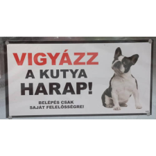  Kutyatábla -fém, (francia bulldog) 9x13cm kutyafelszerelés