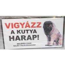  Kutyatábla - fém (kaukázusi juhász, ülő) 9x13cm kutyafelszerelés