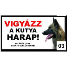  Kutyatábla - fém (tervueren fej) 9x13 cm kutyafelszerelés