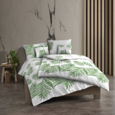 Kvalitex Tropical pamut ágyneműhuzat fehér, 140 x 200 cm, 70 x 90 cm lakástextília
