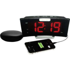 Kvarc digitális ébresztőóra USB töltő funkcióval, fekete, 1558317 ébresztőóra
