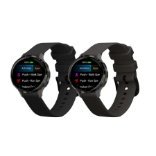 kwmobile 2 db Kwmobile szíj készlet Garmin Venu 3S, fekete/szürke, szilikon, KWM0000254G001C okosóra kellék