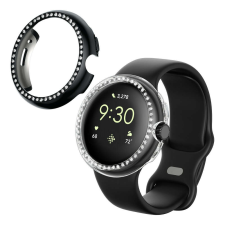 kwmobile 2 db Kwmobile tok készlet Google Pixel Watchhoz, átlátszó/fekete, műanyag, KWM000024ZK001C okosóra kellék