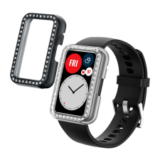 kwmobile 2 db Kwmobile tok készlet Huawei Watch Fithez, átlátszó/fekete, műanyag, KWM000024ZO001C okosóra kellék