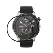 kwmobile 2 db Kwmobile védőfólia készlet Amazfit GTR 4, átlátszó/fekete, polimer, KWM000024VN001C okosóra kellék
