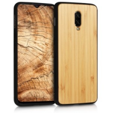 kwmobile OnePlus 6T fa tok - világos barna tok és táska
